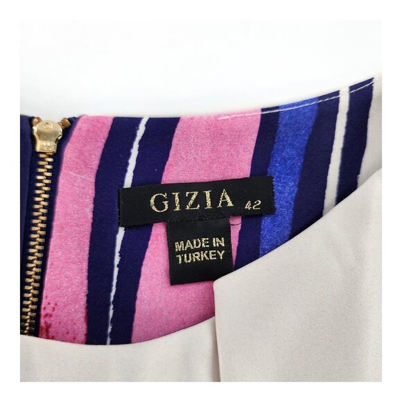GIZIA Colorful Multicolored Satin Top - Picture 6 of 9